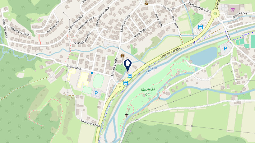 Zemljevid — Savinjska cesta 39, 3330 Mozirje